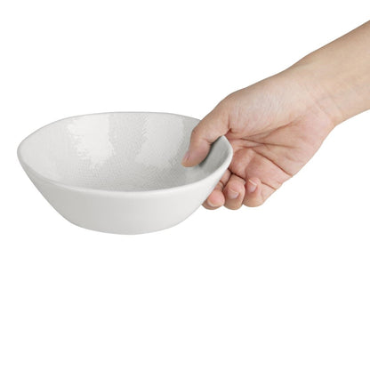 Olympia Denim White Coupe Bowl - 160x60mm 6" (6 Pack) (Dimensions 160(Ø)x59(H)mm) • PAS-FU229