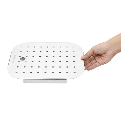 Vogue St/St GN Drainer Tray for GN 1/2 • PAS-FU267