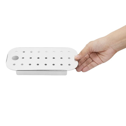 Vogue Stainless Steel GN Drainer Tray for GN 1/4 • PAS-FU269