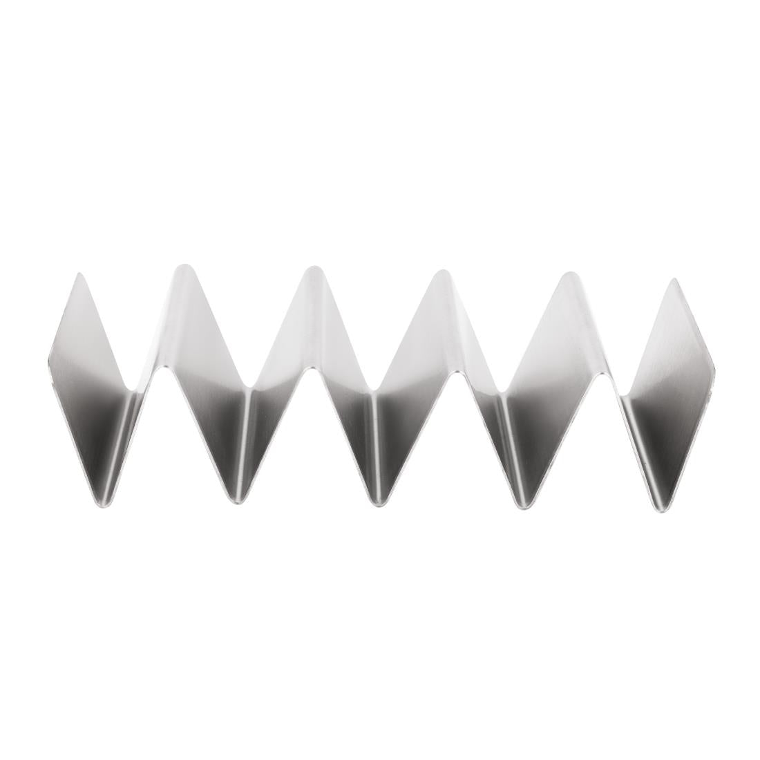 Olympia Stainless Steel Taco Holder (220(L)x115(W)x52(H)mm. Holds 4 tacos) • PAS-FU282