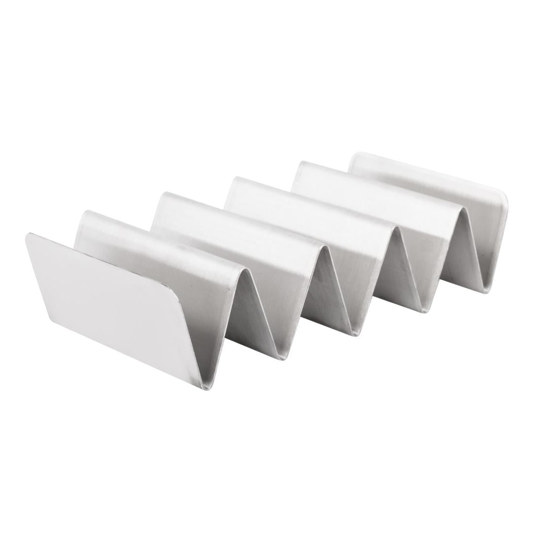 Olympia Stainless Steel Taco Holder (220(L)x115(W)x52(H)mm. Holds 4 tacos) • PAS-FU282