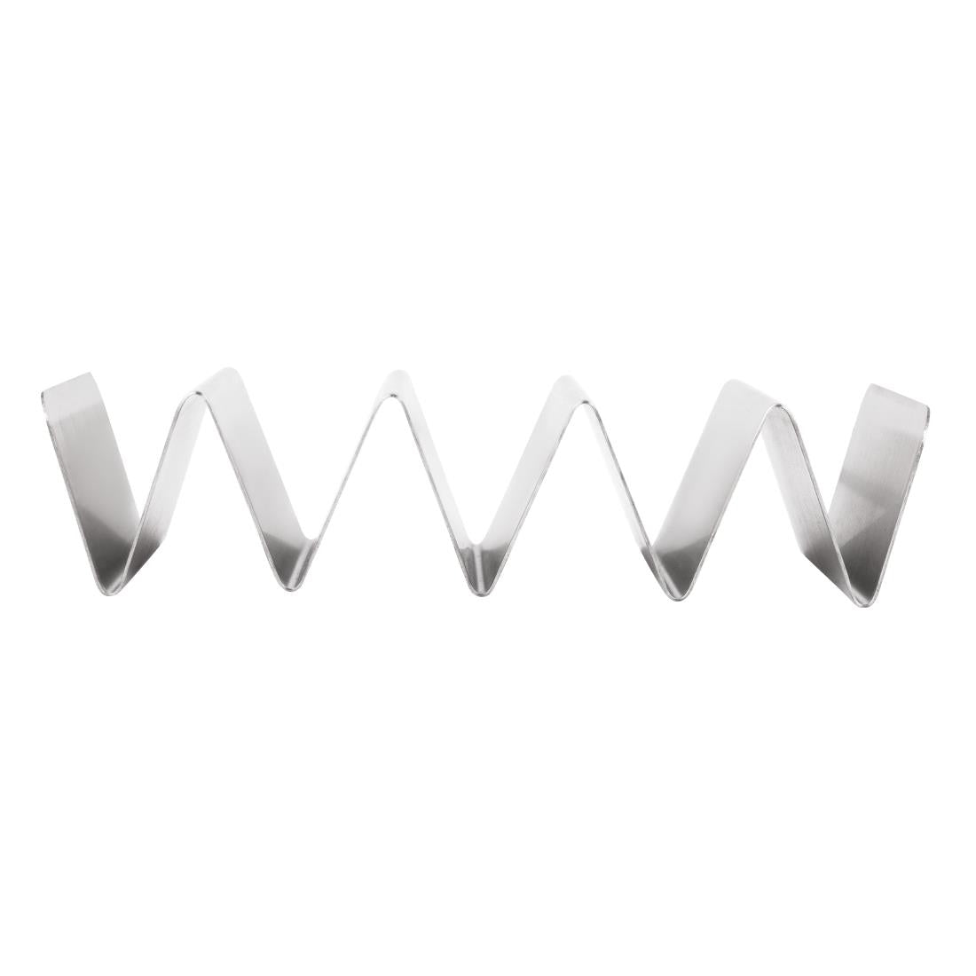 Olympia Stainless Steel Taco Holder (220(L)x115(W)x52(H)mm. Holds 4 tacos) • PAS-FU282