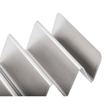 Olympia Stainless Steel Taco Holder (220(L)x115(W)x52(H)mm. Holds 4 tacos) • PAS-FU282