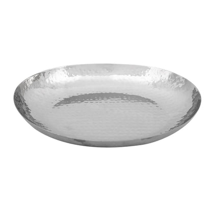 Olympia Hammered Stainless Steel Oval Dish 280x230mm • PAS-FU283