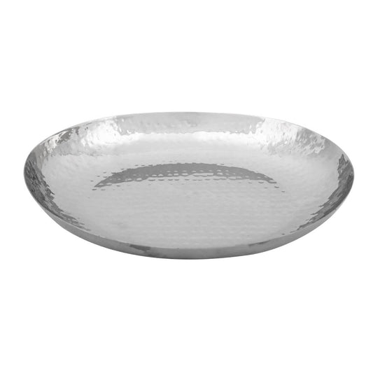 Olympia Hammered Stainless Steel Oval Dish 280x230mm • PAS-FU283