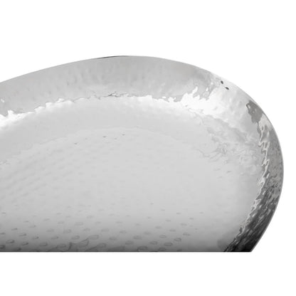 Olympia Hammered Stainless Steel Oval Dish 280x230mm • PAS-FU283