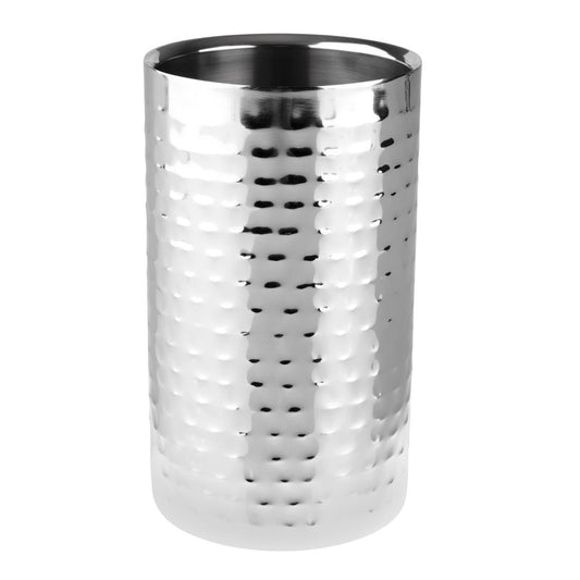Olympia Hammered Double Wall Wine Cooler (Capacity: 1.5Ltr/50 3/4oz. Size: 116(Ø)x200(H)mm) • PAS-FU284