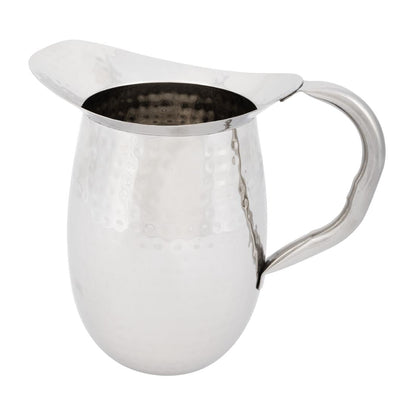 Olympia Hammered Pitcher 2Ltr (Capacity: 2Ltr/67 2/3oz. Size: 170(L)x135(W)x200(H)mm) • PAS-FU286