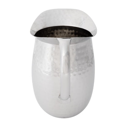 Olympia Hammered Pitcher 2Ltr (Capacity: 2Ltr/67 2/3oz. Size: 170(L)x135(W)x200(H)mm) • PAS-FU286