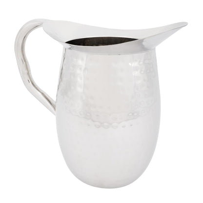Olympia Hammered Pitcher 2Ltr (Capacity: 2Ltr/67 2/3oz. Size: 170(L)x135(W)x200(H)mm) • PAS-FU286