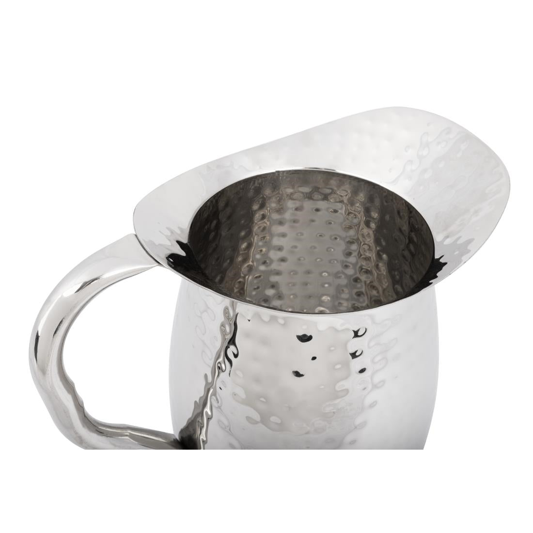Olympia Hammered Pitcher 2Ltr (Capacity: 2Ltr/67 2/3oz. Size: 170(L)x135(W)x200(H)mm) • PAS-FU286