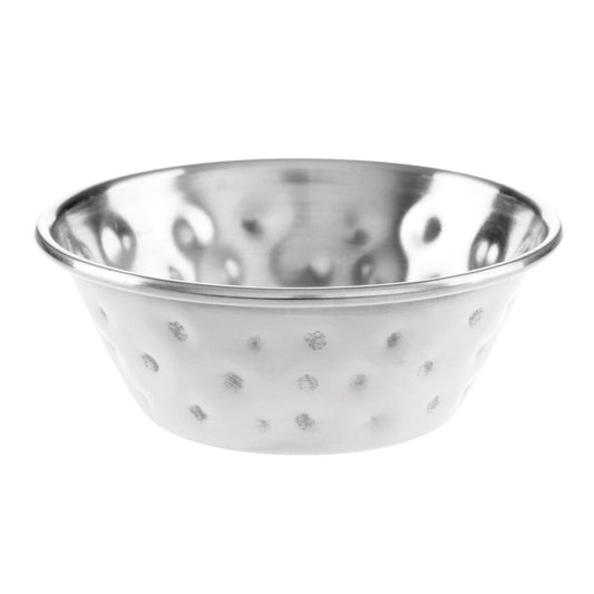 Olympia Hammered Stainless Steel Sauce Cups 45ml (12 Pack) (45ml/1.5oz. 62(Ø)x22(H)mm. Pack Quantity: 12) • PAS-FU288