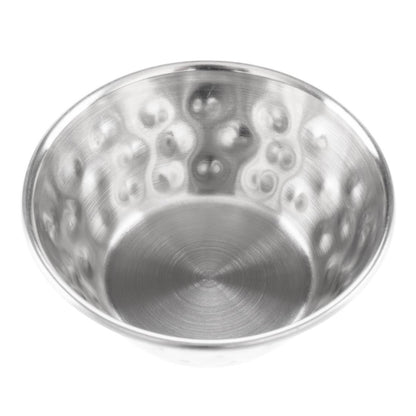 Olympia Hammered Stainless Steel Sauce Cups 45ml (12 Pack) (45ml/1.5oz. 62(Ø)x22(H)mm. Pack Quantity: 12) • PAS-FU288