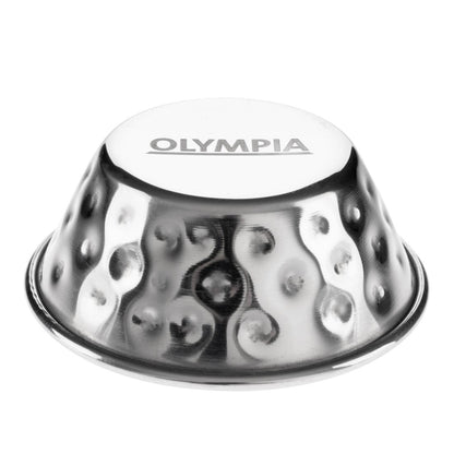 Olympia Hammered Stainless Steel Sauce Cups 45ml (12 Pack) (45ml/1.5oz. 62(Ø)x22(H)mm. Pack Quantity: 12) • PAS-FU288