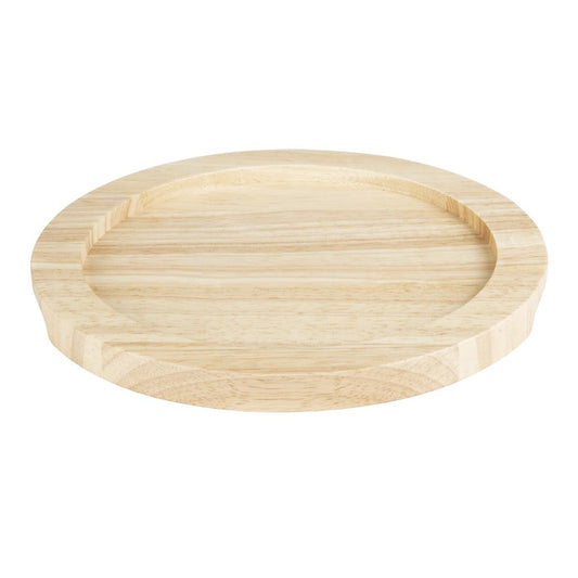 Olympia Hevea Board for Cast Iron Round Eared Dish 235mm (FW816) (For Olympia dish - FW816 | 235(Ø)x19(H)mm) • PAS-FU294