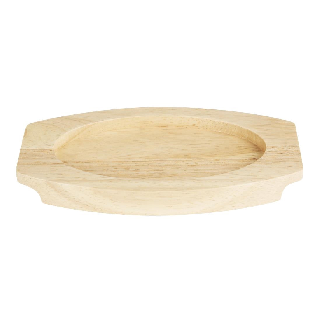 Olympia Hevea Board for Cast Iron Oval Eared Dish 210x120mm (FW819) (For Olympia dish - FW819 | 210(L)x120(W)x19.5(H)mm) • PAS-FU295
