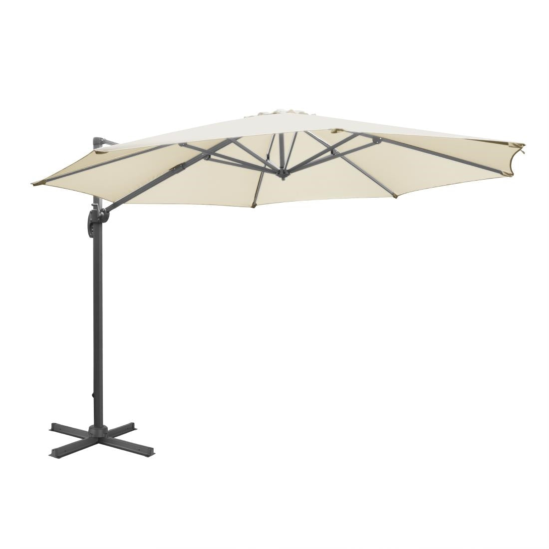Bolero Venice Heavy Duty Umbrella Cream 3.5m • PAS-FU507
