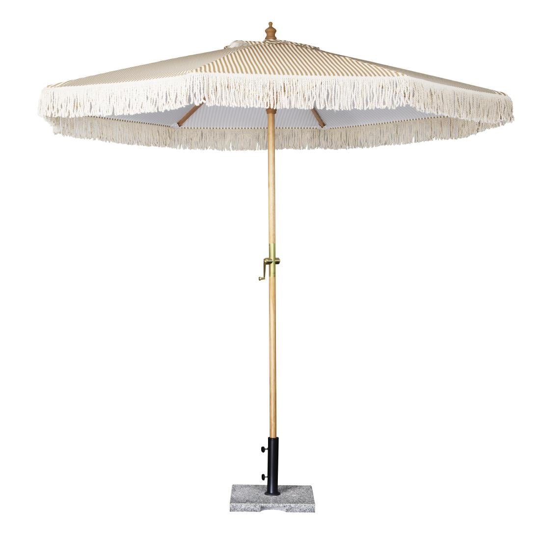 Bolero Sicily Round Striped Umbrella 2.5m Diameter • PAS-FU508