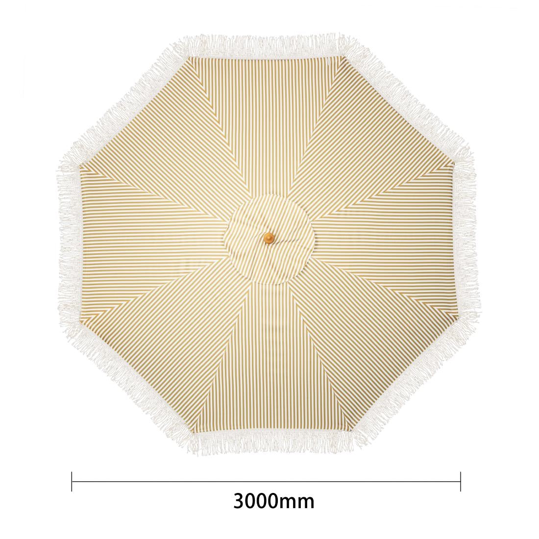 Bolero Sicily Round Striped Umbrella 2.5m Diameter • PAS-FU508