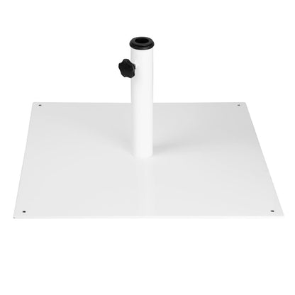 Bolero Flat Metal Parasol Base White - 18kg • PAS-FU510