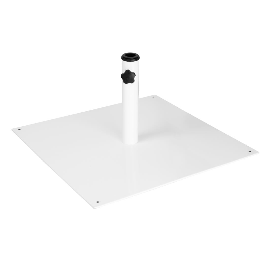 Bolero Flat Metal Parasol Base White - 18kg • PAS-FU510