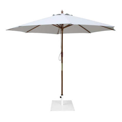 Bolero Flat Metal Parasol Base White - 18kg • PAS-FU510