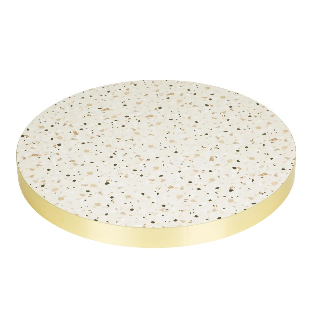 Bolero Terrazzo Style Round Table Top 600mm • PAS-FU518