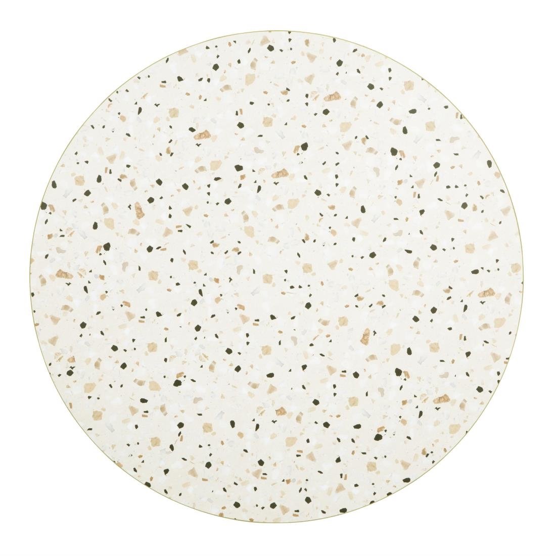 Bolero Terrazzo Style Round Table Top 600mm • PAS-FU518