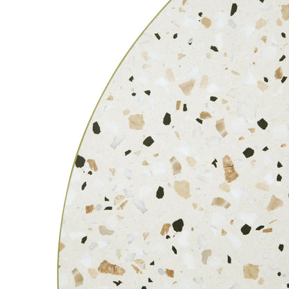 Bolero Terrazzo Style Round Table Top 600mm (Size: 600(Ø)x48(D)mm / 23.6x1.8" | Pre-drilled) • PAS-FU518