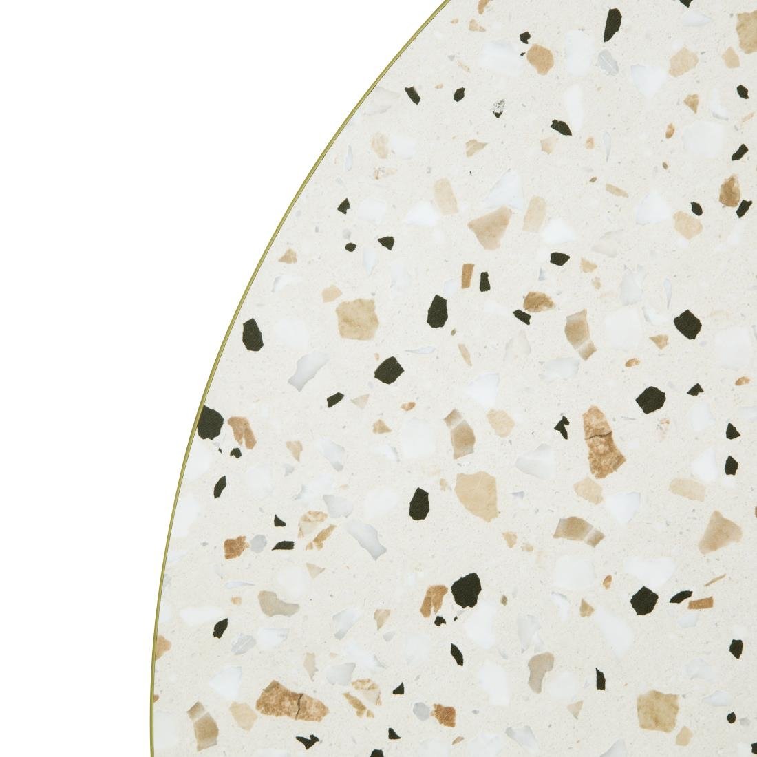 Bolero Terrazzo Style Round Table Top 600mm • PAS-FU518