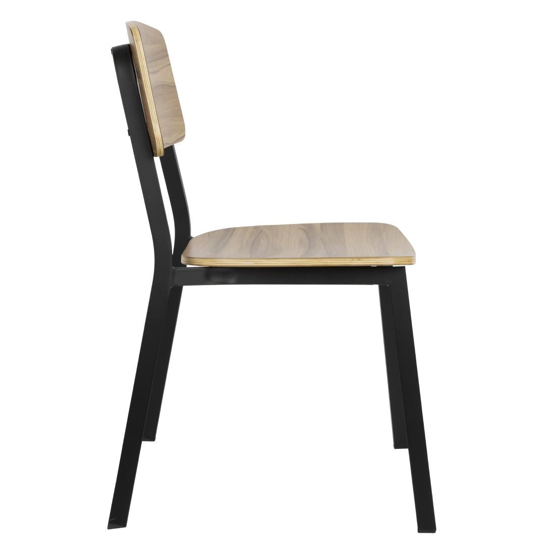 Bolero Beaufort Wooden Interior Dining Chairs (2 Pack) (820(H)x560(W)x510(D)mm / 32.2x22x20" | Pack Quantity: 2) • PAS-FU524