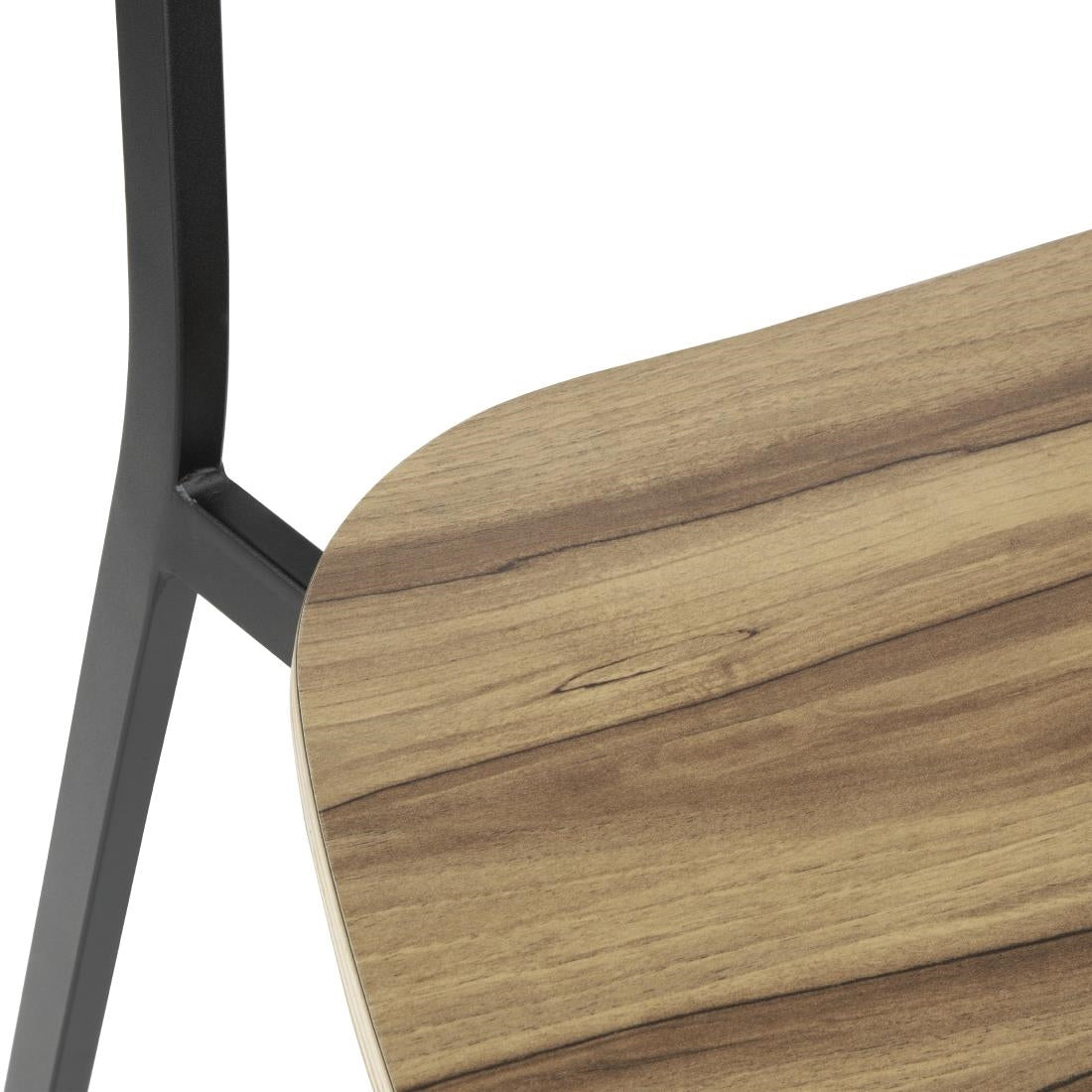 Bolero Beaufort Wooden Interior Dining Chairs (2 Pack) (820(H)x560(W)x510(D)mm / 32.2x22x20" | Pack Quantity: 2) • PAS-FU524