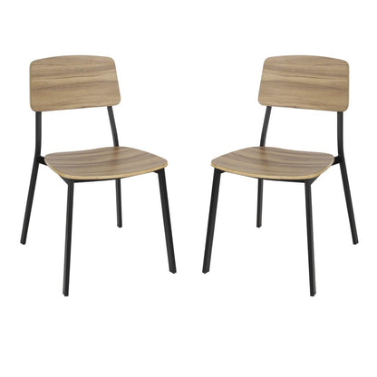 Bolero Beaufort Wooden Interior Dining Chairs (2 Pack) (820(H)x560(W)x510(D)mm / 32.2x22x20" | Pack Quantity: 2) • PAS-FU524