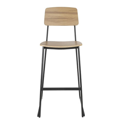 Bolero Beaufort Wooden Interior High Stools (Pack of 2) • PAS-FU525