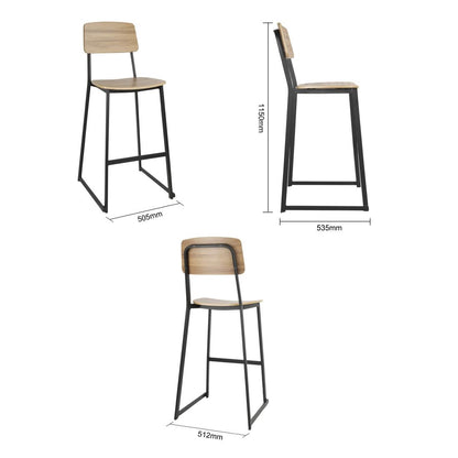 Bolero Beaufort Wooden Interior High Stools (2 Pack) (Pack of 2) • PAS-FU525