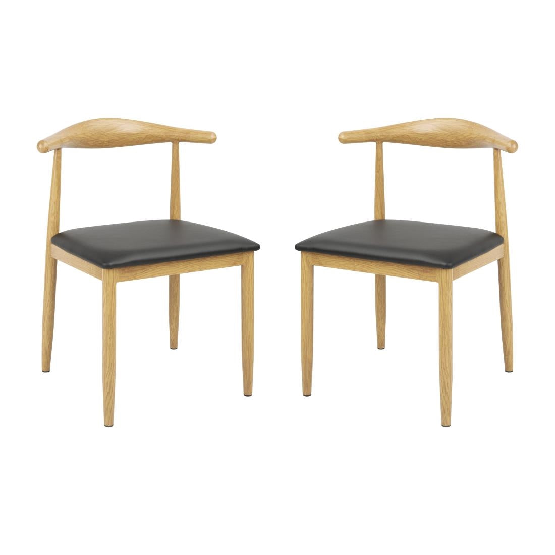 Bolero Camden Padded Interior Chairs (2 Pack) (Pack Quantity: 2) • PAS-FU529
