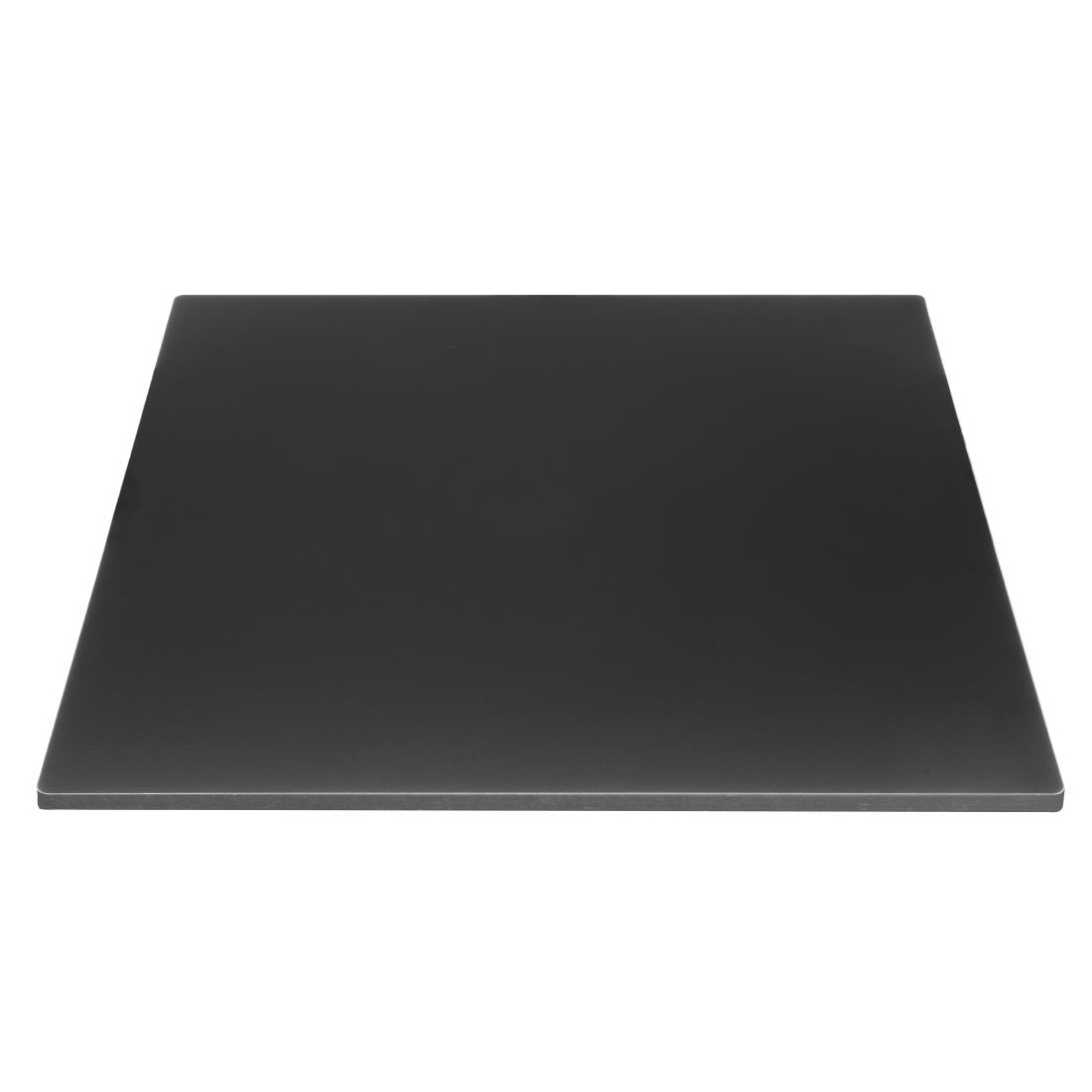 Bolero Matte Black Square Outdoor Table Top 700mm • PAS-FU530