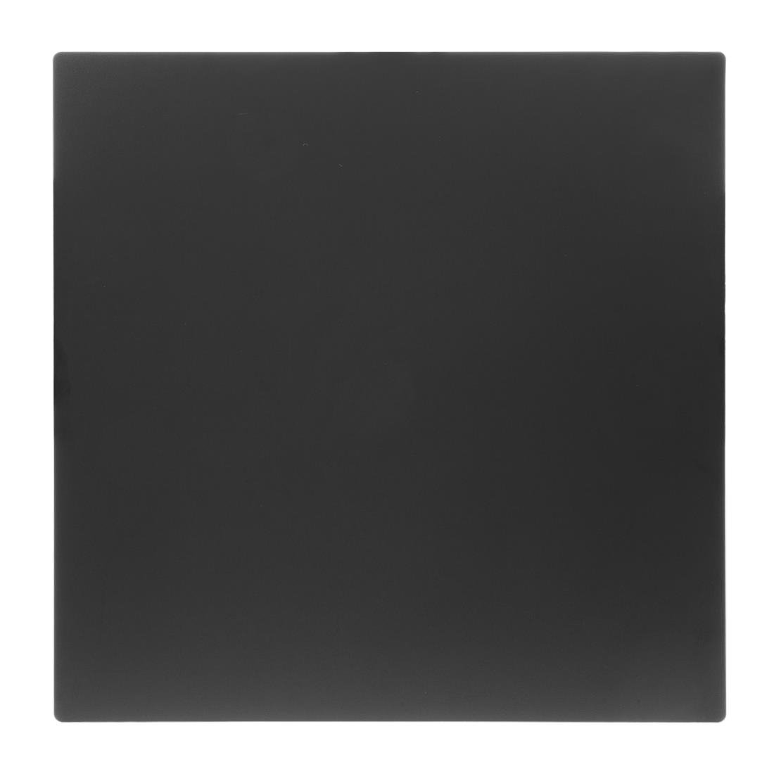 Bolero Matte Black Square Outdoor Table Top 700mm • PAS-FU530