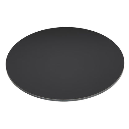 Bolero Matte Black Round Outdoor Table Top 600mm • PAS-FU531