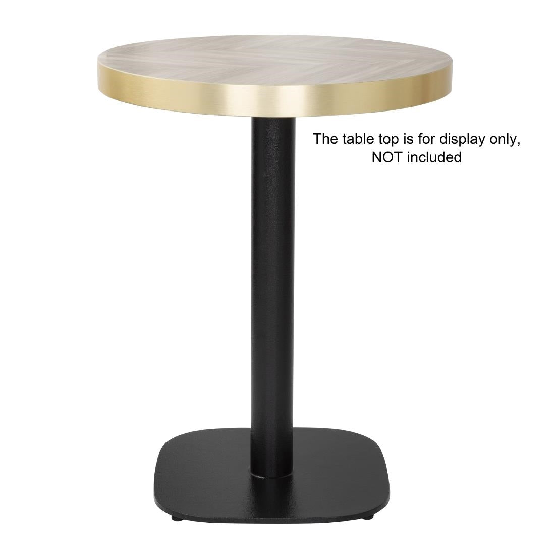Bolero Black Cast Iron Table Base 720x420mm (720(H)x420(Ø)mm) • PAS-FU546