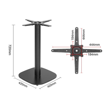 Bolero Black Cast Iron Table Base 720x420mm (720(H)x420(Ø)mm) • PAS-FU546