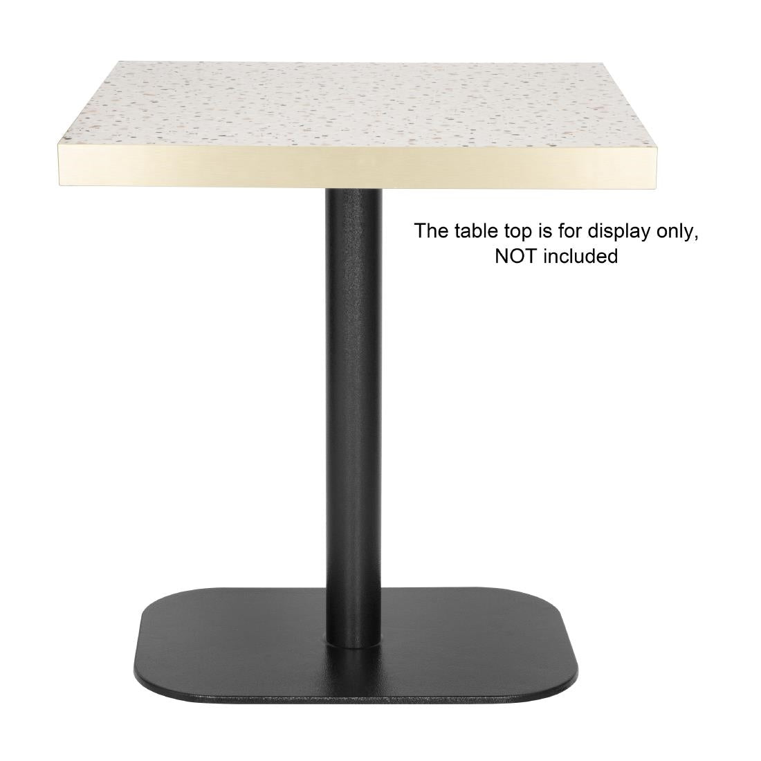 Bolero Black Cast Iron Table Base 720x420x600mm (720(H)x600(L)x420(W)mm) • PAS-FU548