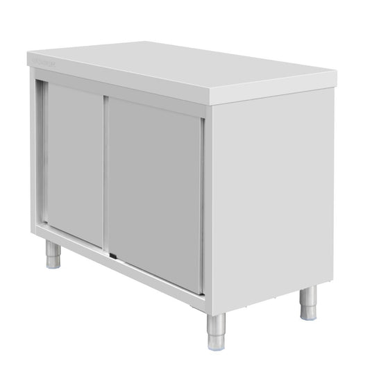 Vogue Standing Floor Cupboard Stainless Steel - 900x1200x600mm (900x1200x600mm) • PAS-FU585