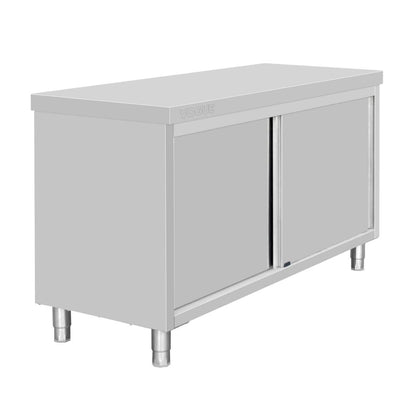 Vogue Standing Floor Cupboard Stainless Steel - 900x1500x600mm (900(H)x1500(W)x600(D)mm | Material: Stainless Steel) • PAS-FU586