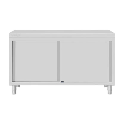 Vogue Standing Floor Cupboard Stainless Steel - 900x1500x600mm (900(H)x1500(W)x600(D)mm | Material: Stainless Steel) • PAS-FU586