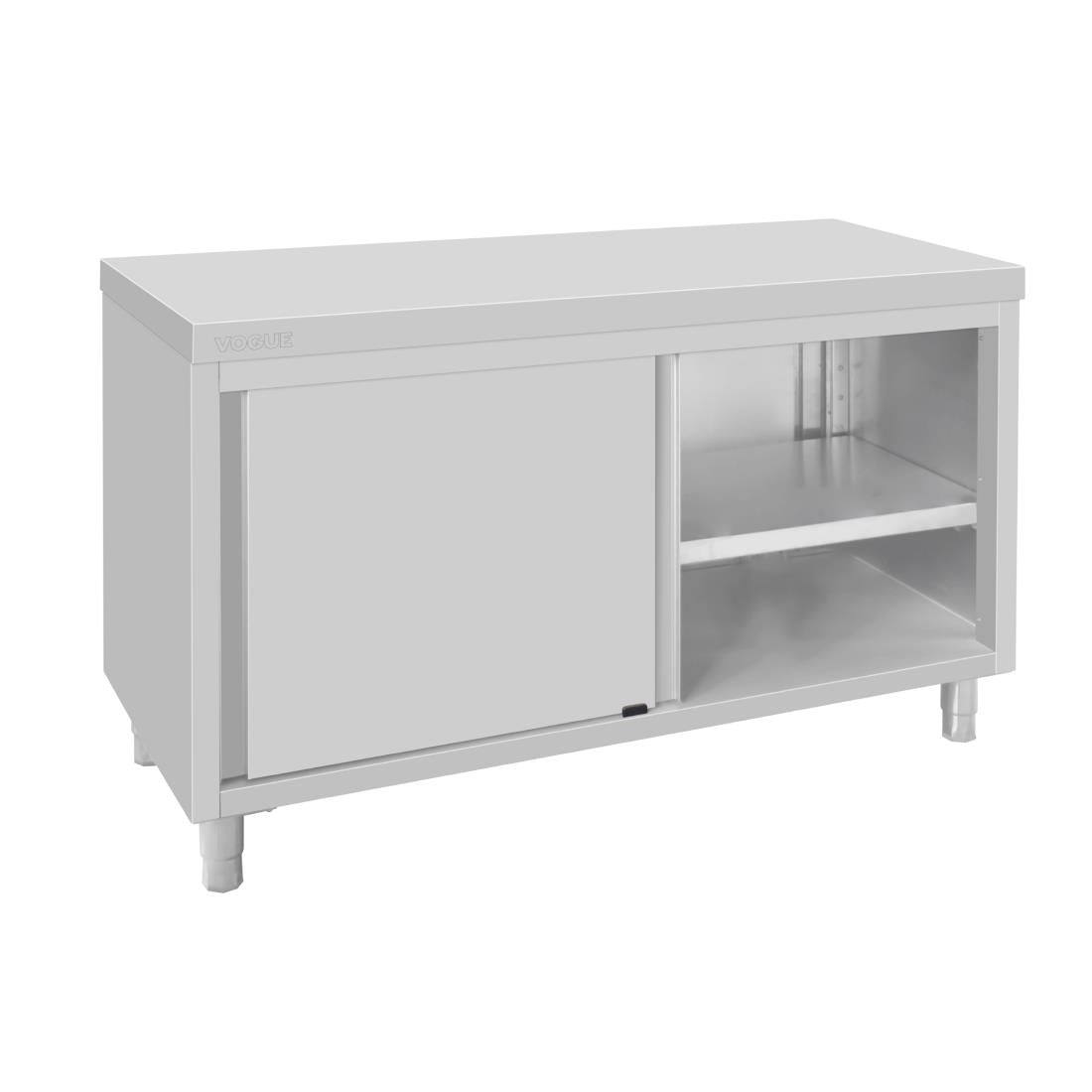 Vogue Standing Floor Cupboard Stainless Steel - 900x1500x600mm (900(H)x1500(W)x600(D)mm | Material: Stainless Steel) • PAS-FU586