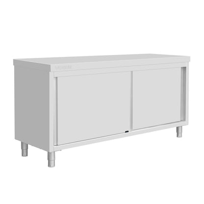 Vogue Standing Floor Cupboard Stainless Steel - 900x1800x600mm (900(H)x1800(W)x600(D)mm | Material: Stainless Steel) • PAS-FU587
