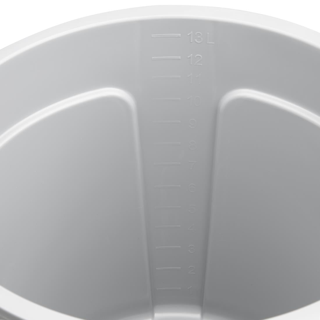 Jantex Grey Graduated Bucket with Pouring Lip 14Ltr • PAS-FU589