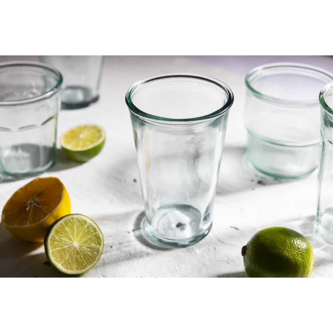 Olympia Recycled Glass Conical Tumblers 300ml (6 Pack) • PAS-FU595