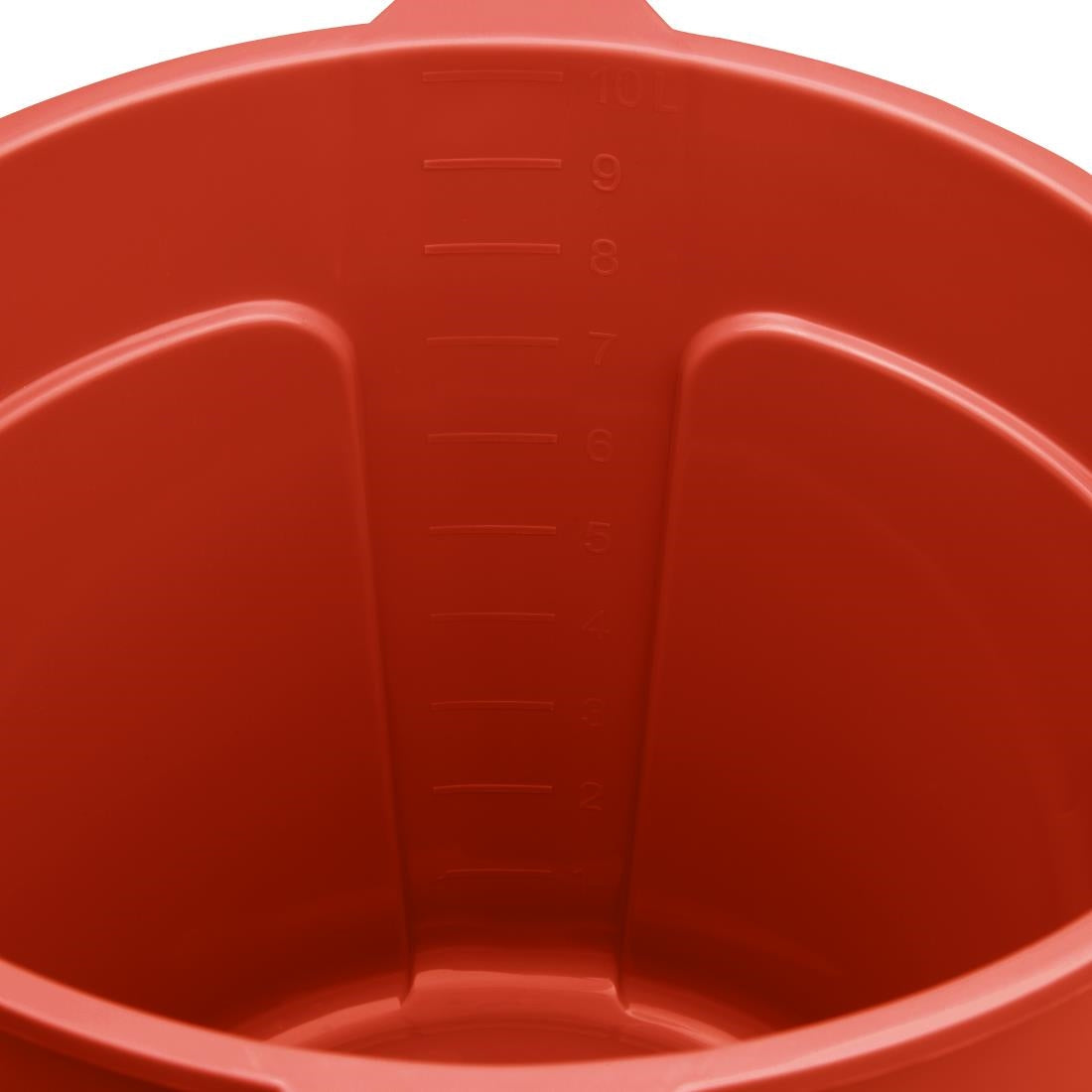 Jantex Red Graduated Bucket with Pouring Lip 10ltr • PAS-FU832